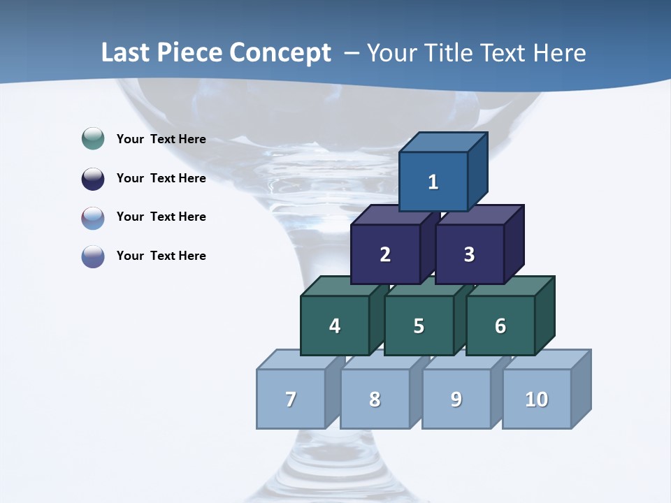 An Elegant Display Of Blueberries In A Fruit Cup. PowerPoint Template