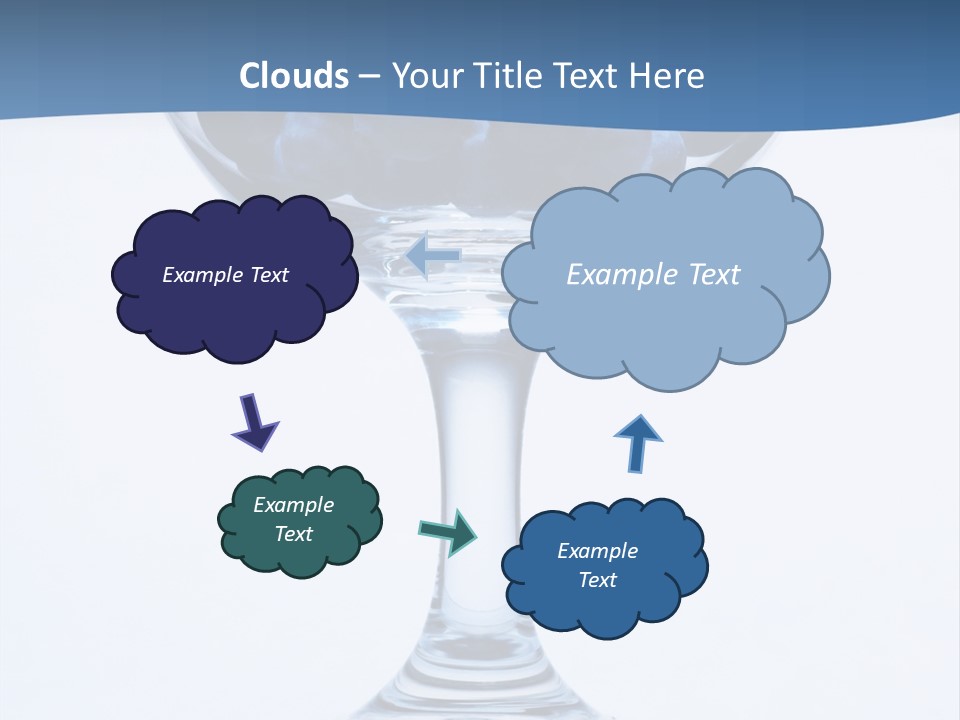An Elegant Display Of Blueberries In A Fruit Cup. PowerPoint Template