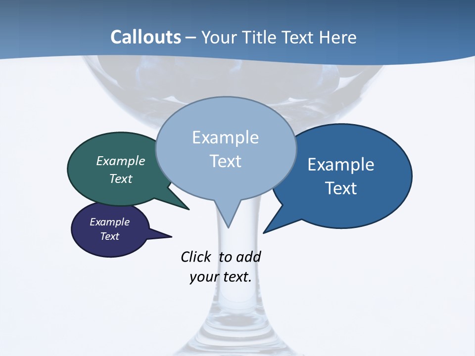 An Elegant Display Of Blueberries In A Fruit Cup. PowerPoint Template