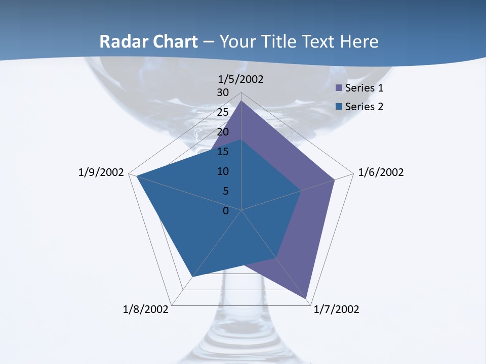 An Elegant Display Of Blueberries In A Fruit Cup. PowerPoint Template