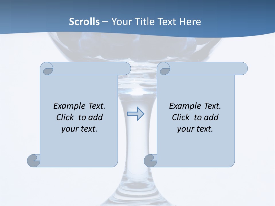 An Elegant Display Of Blueberries In A Fruit Cup. PowerPoint Template
