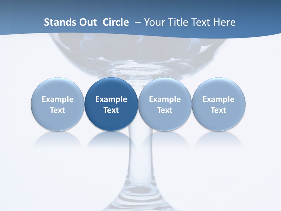 An Elegant Display Of Blueberries In A Fruit Cup. PowerPoint Template