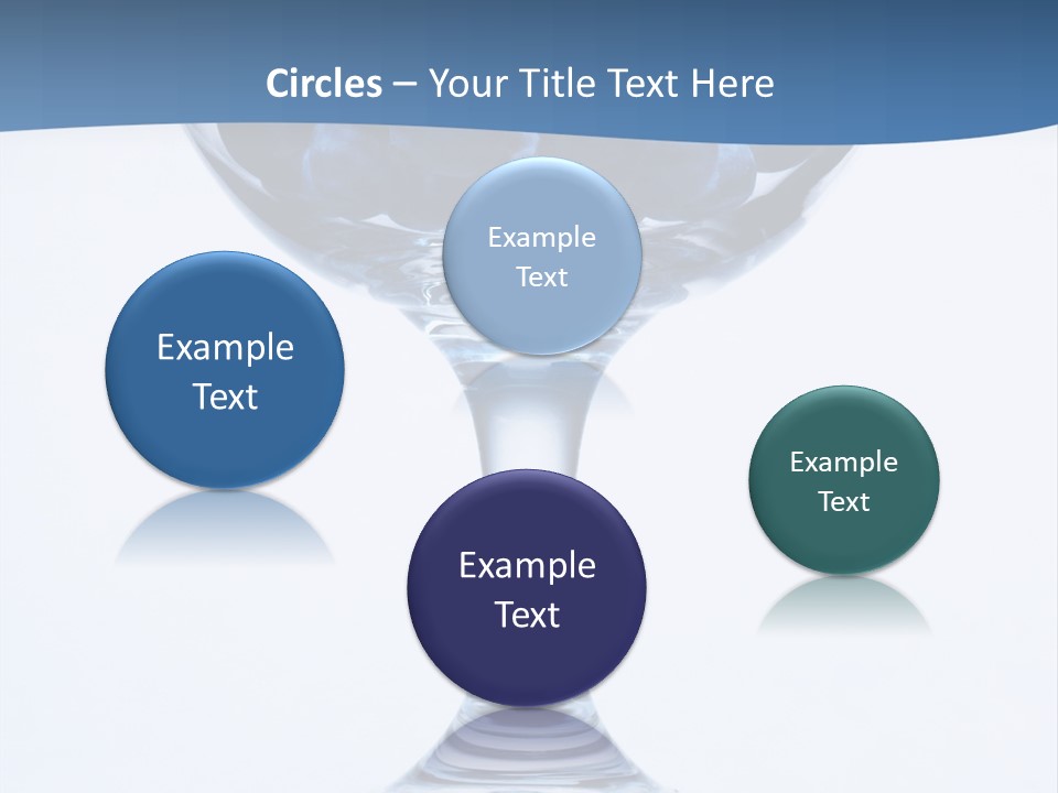 An Elegant Display Of Blueberries In A Fruit Cup. PowerPoint Template