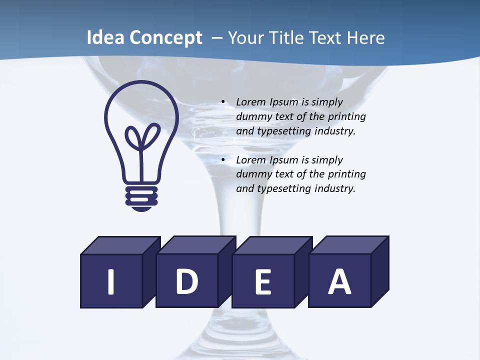 An Elegant Display Of Blueberries In A Fruit Cup. PowerPoint Template