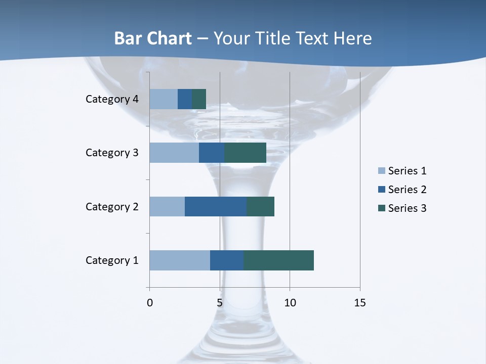 An Elegant Display Of Blueberries In A Fruit Cup. PowerPoint Template