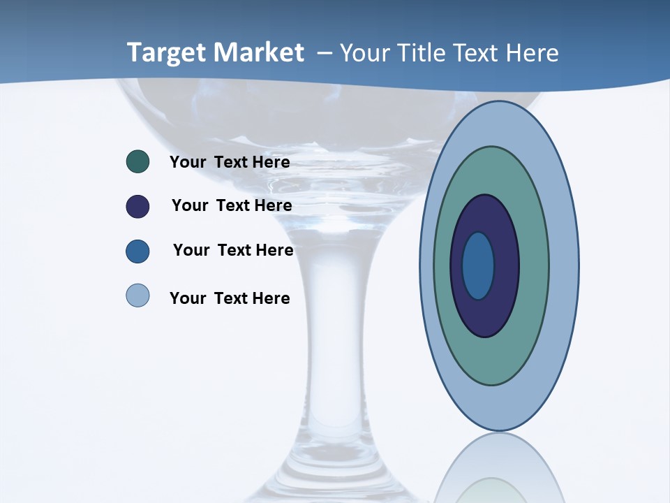 An Elegant Display Of Blueberries In A Fruit Cup. PowerPoint Template