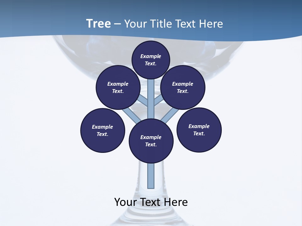 An Elegant Display Of Blueberries In A Fruit Cup. PowerPoint Template