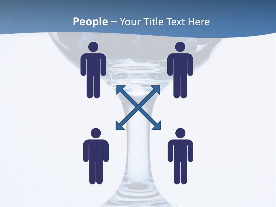 An Elegant Display Of Blueberries In A Fruit Cup. PowerPoint Template