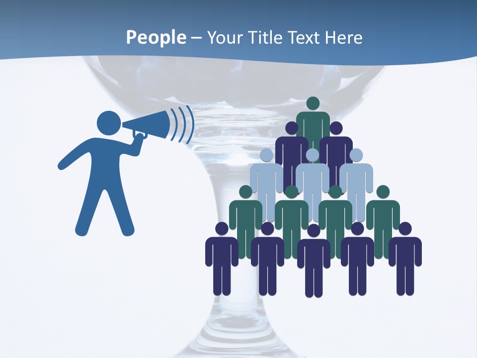 An Elegant Display Of Blueberries In A Fruit Cup. PowerPoint Template