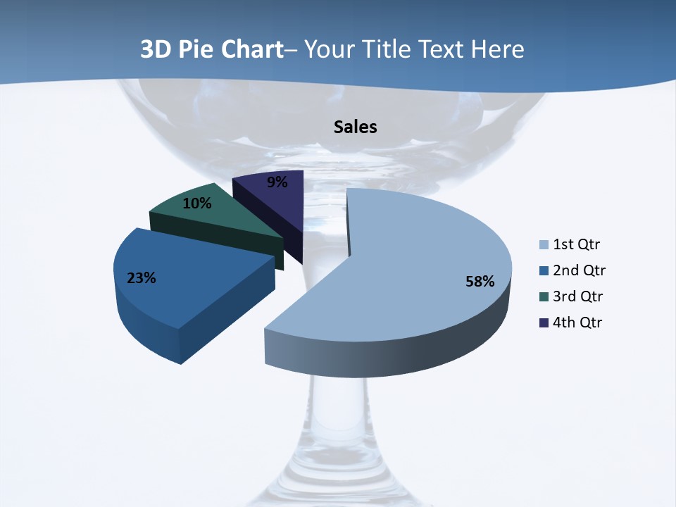 An Elegant Display Of Blueberries In A Fruit Cup. PowerPoint Template