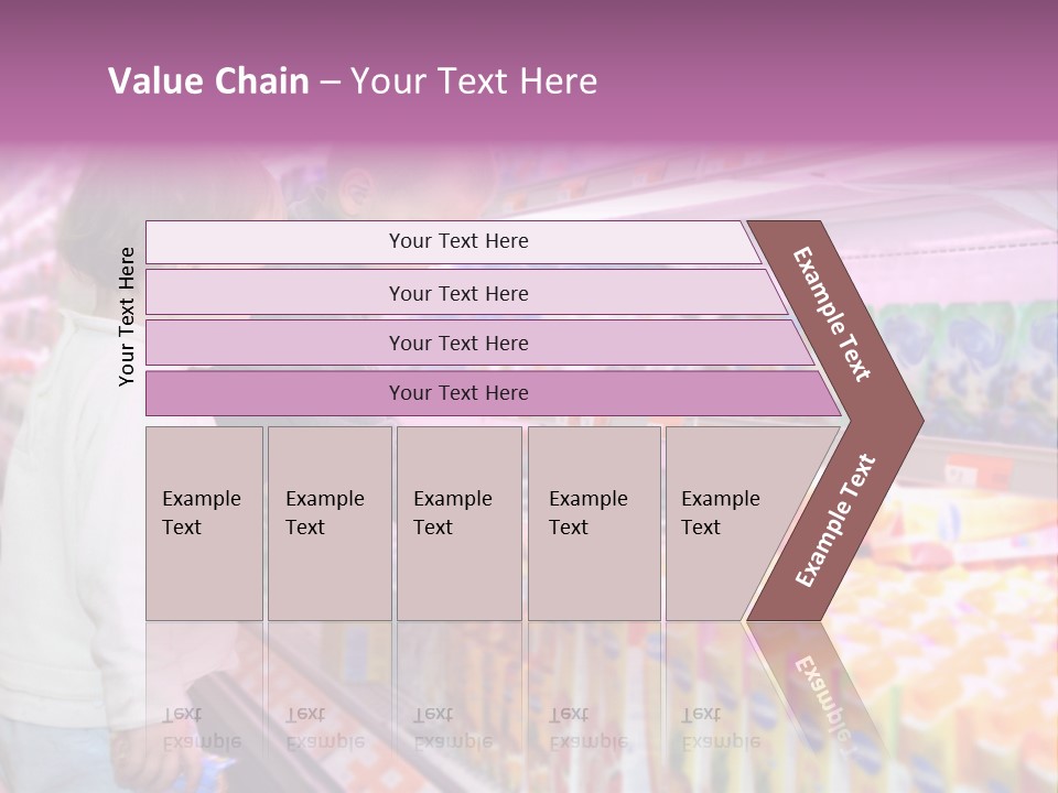 Children In The Supermarket PowerPoint Template