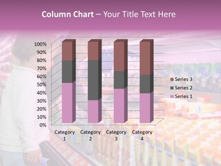 Children In The Supermarket PowerPoint Template