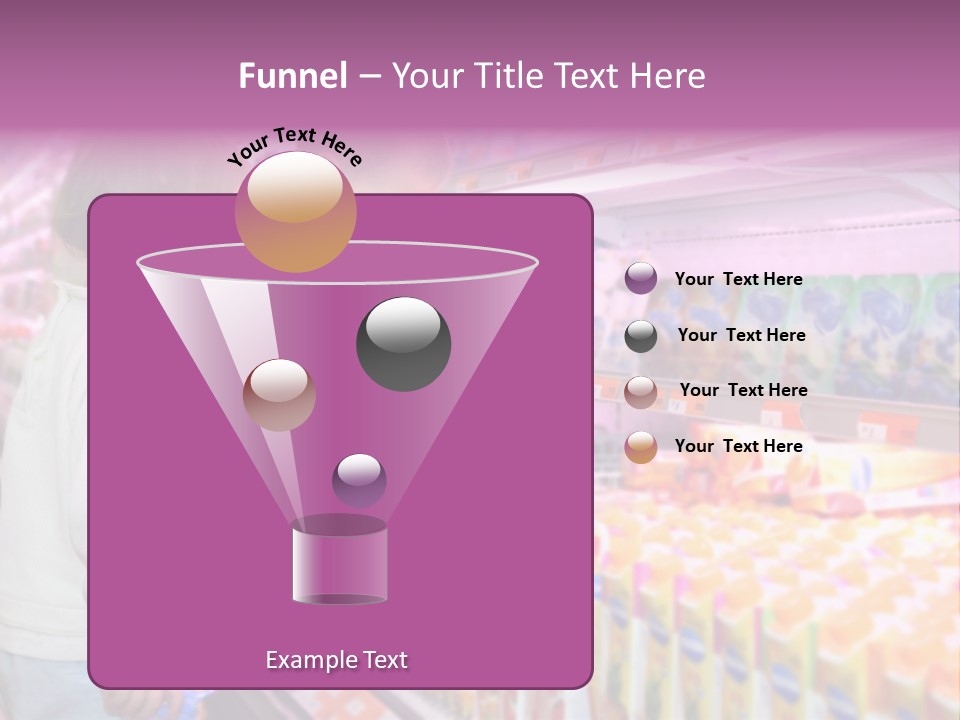 Children In The Supermarket PowerPoint Template