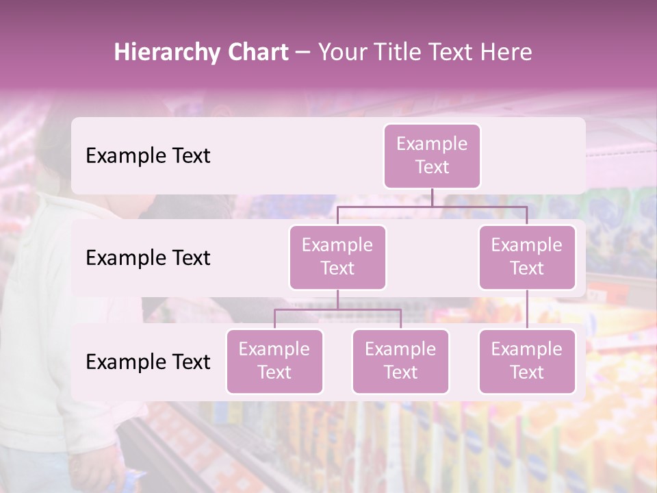 Children In The Supermarket PowerPoint Template