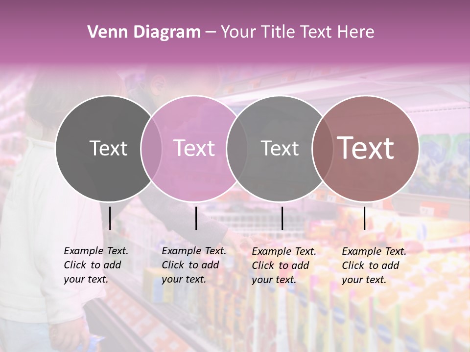 Children In The Supermarket PowerPoint Template