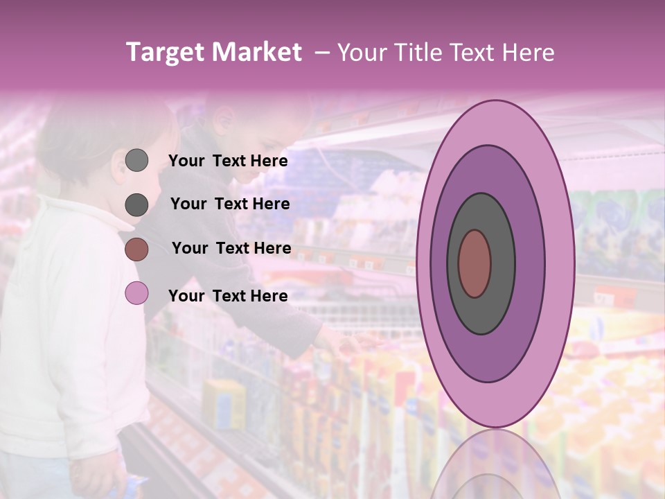 Children In The Supermarket PowerPoint Template