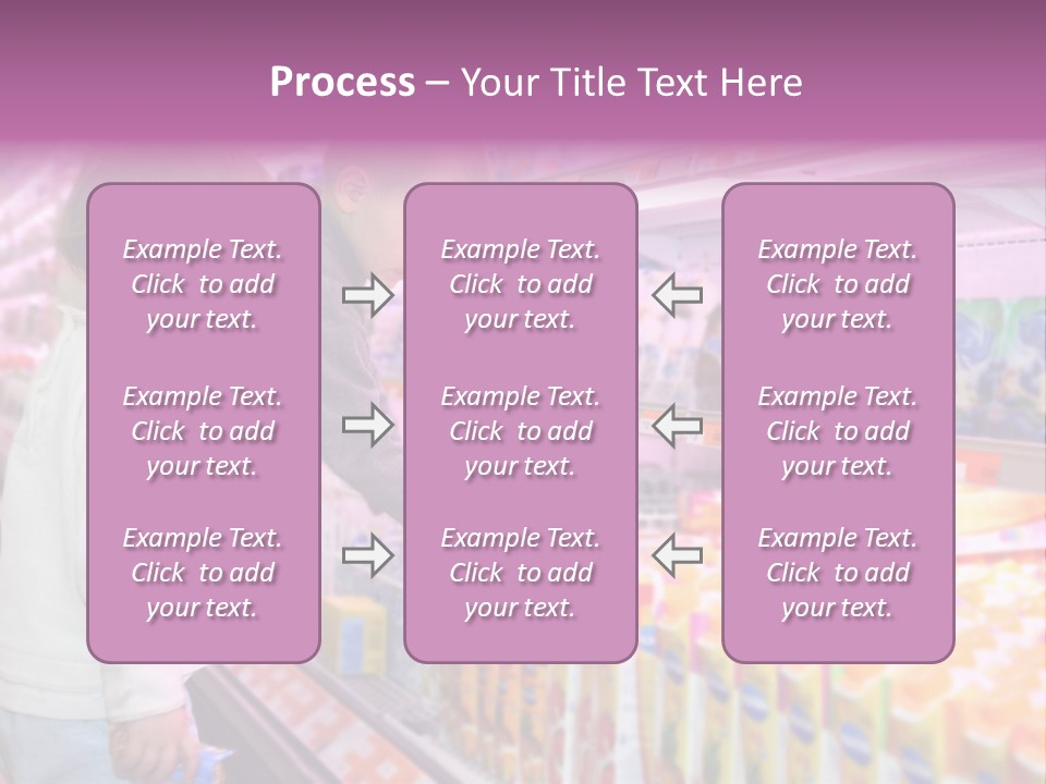 Children In The Supermarket PowerPoint Template