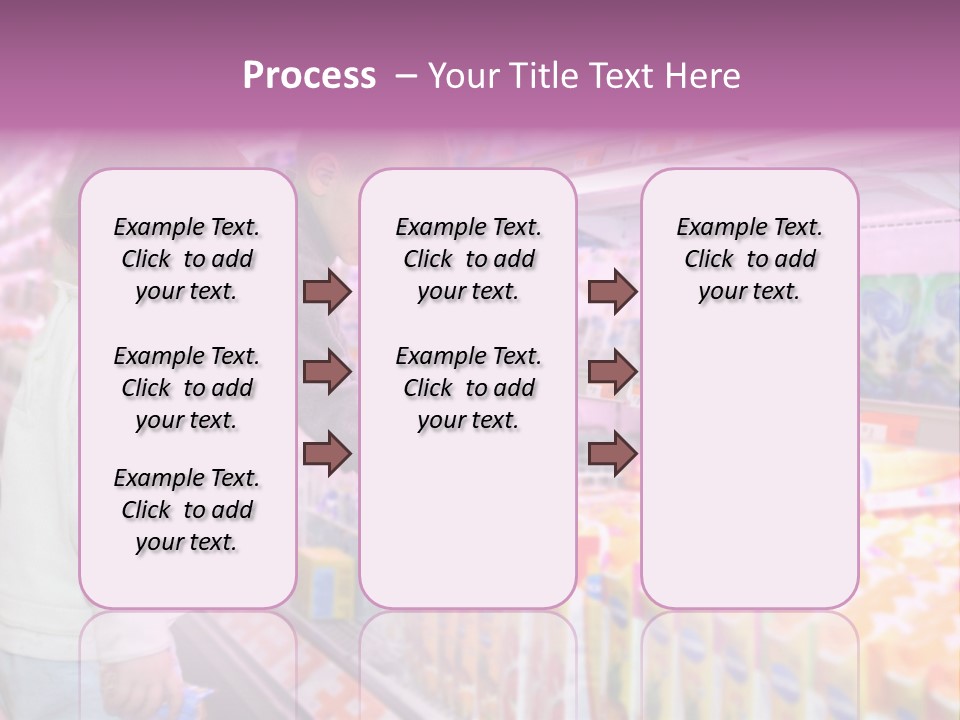 Children In The Supermarket PowerPoint Template