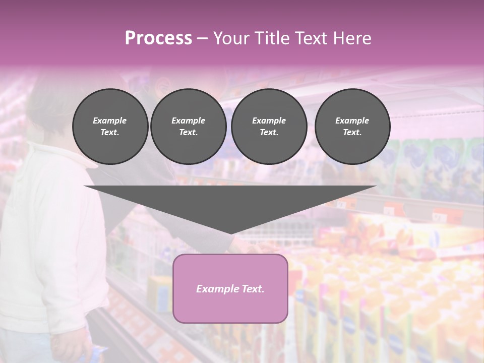 Children In The Supermarket PowerPoint Template