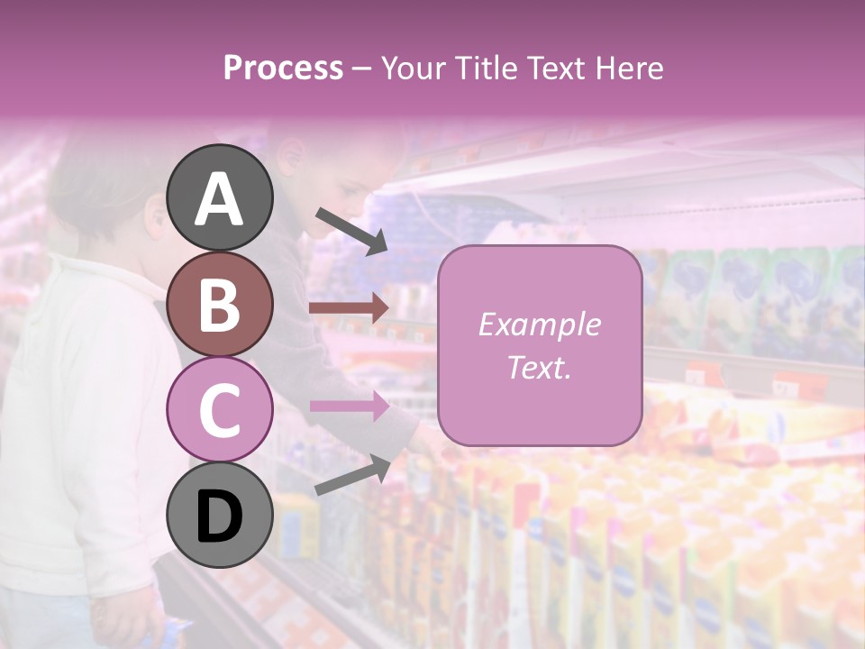 Children In The Supermarket PowerPoint Template