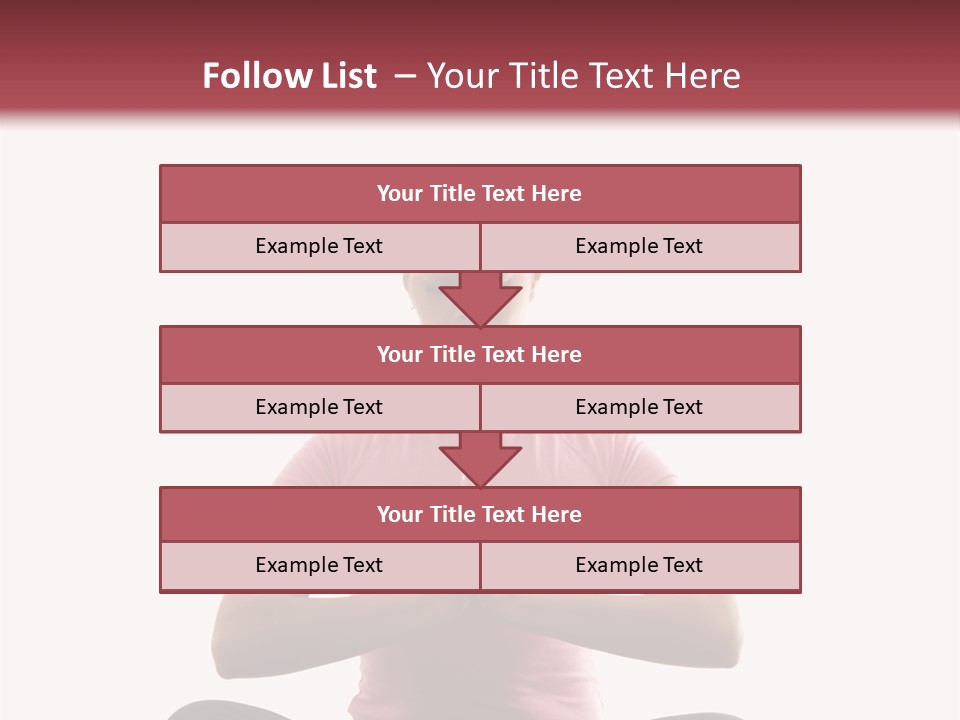 Mid  Multiethnic Woman Sitting In Namaste Position On Exercise Mat With Eyes Closed And Hands At Heart Center. PowerPoint Template