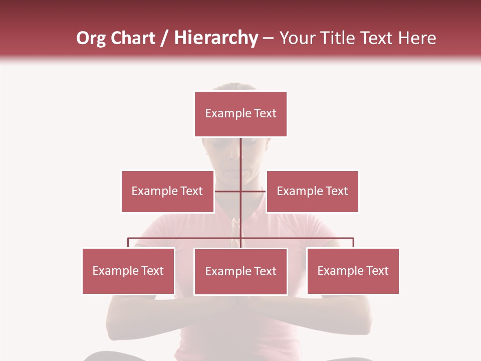 Mid  Multiethnic Woman Sitting In Namaste Position On Exercise Mat With Eyes Closed And Hands At Heart Center. PowerPoint Template