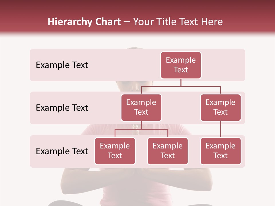 Mid  Multiethnic Woman Sitting In Namaste Position On Exercise Mat With Eyes Closed And Hands At Heart Center. PowerPoint Template