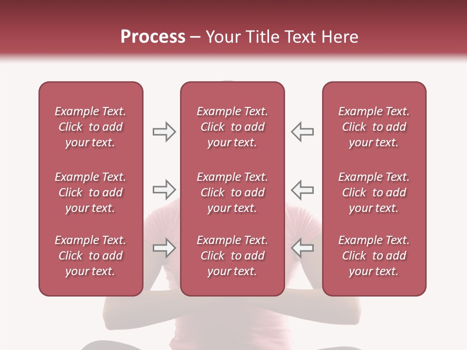 Mid  Multiethnic Woman Sitting In Namaste Position On Exercise Mat With Eyes Closed And Hands At Heart Center. PowerPoint Template