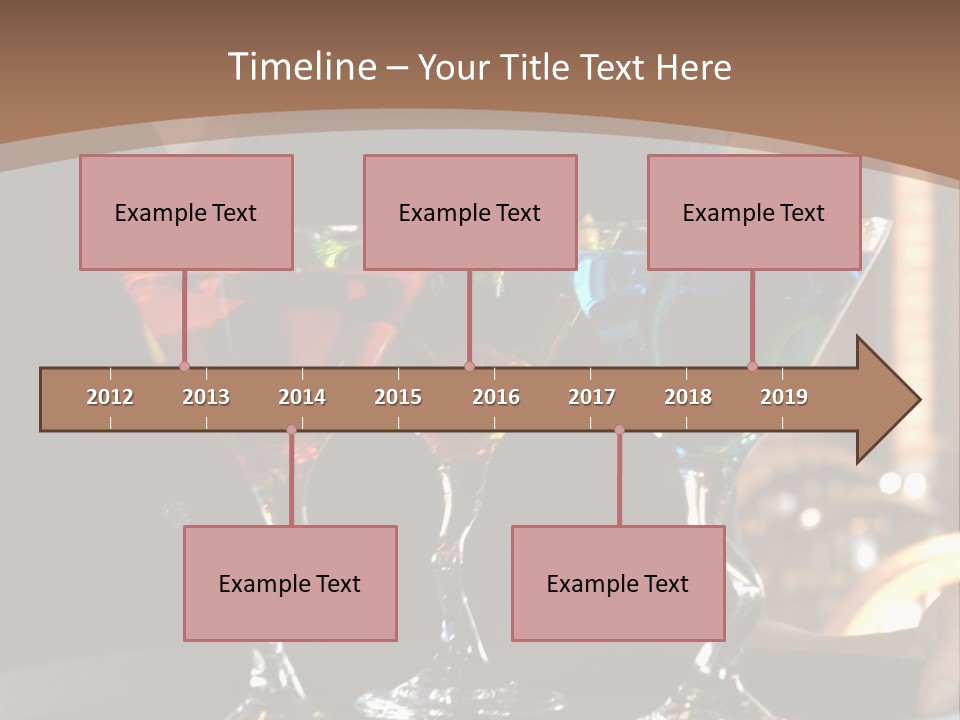 3 Colorful Drinks On A Serving Tray With Waitress PowerPoint Template