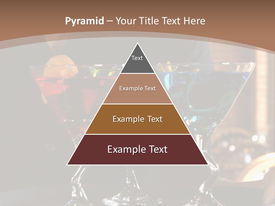 3 Colorful Drinks On A Serving Tray With Waitress PowerPoint Template