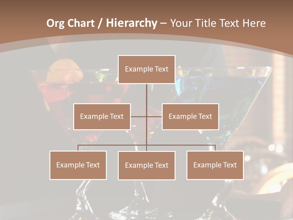 3 Colorful Drinks On A Serving Tray With Waitress PowerPoint Template