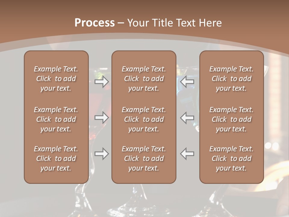 3 Colorful Drinks On A Serving Tray With Waitress PowerPoint Template