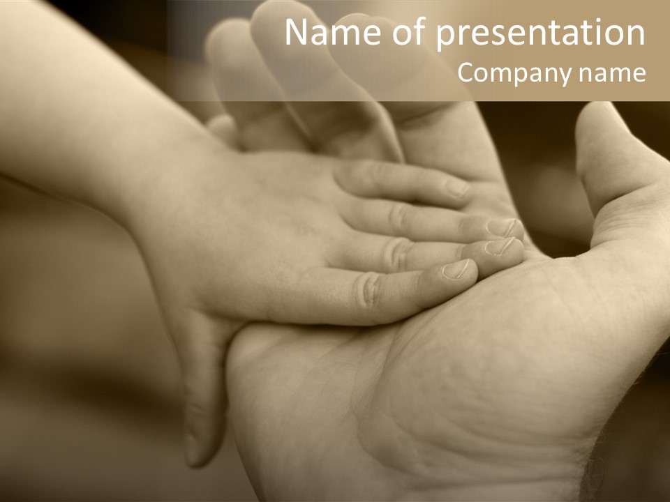 Give A Hand PowerPoint Template