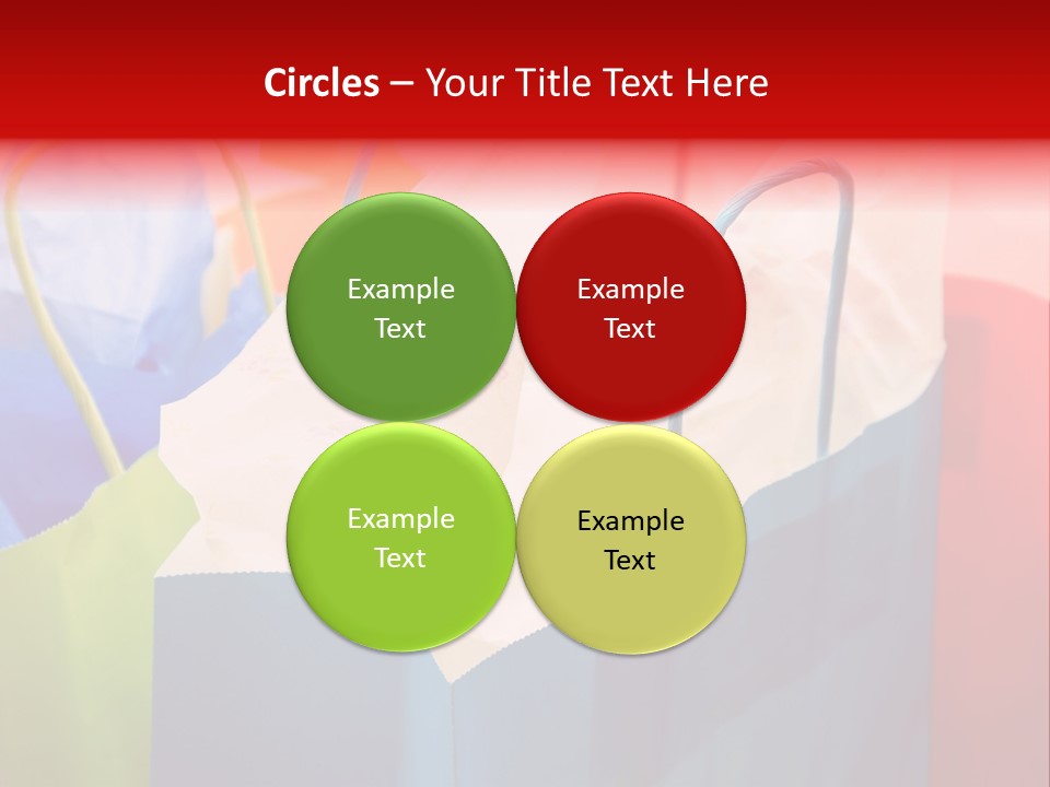 A Shot Of A Bunch Of Colorful Shopping Bags PowerPoint Template