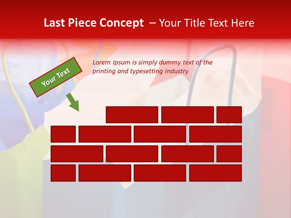 A Shot Of A Bunch Of Colorful Shopping Bags PowerPoint Template