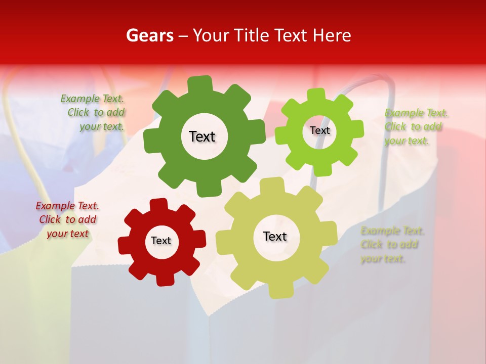 A Shot Of A Bunch Of Colorful Shopping Bags PowerPoint Template