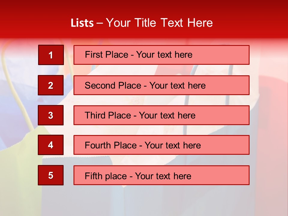 A Shot Of A Bunch Of Colorful Shopping Bags PowerPoint Template