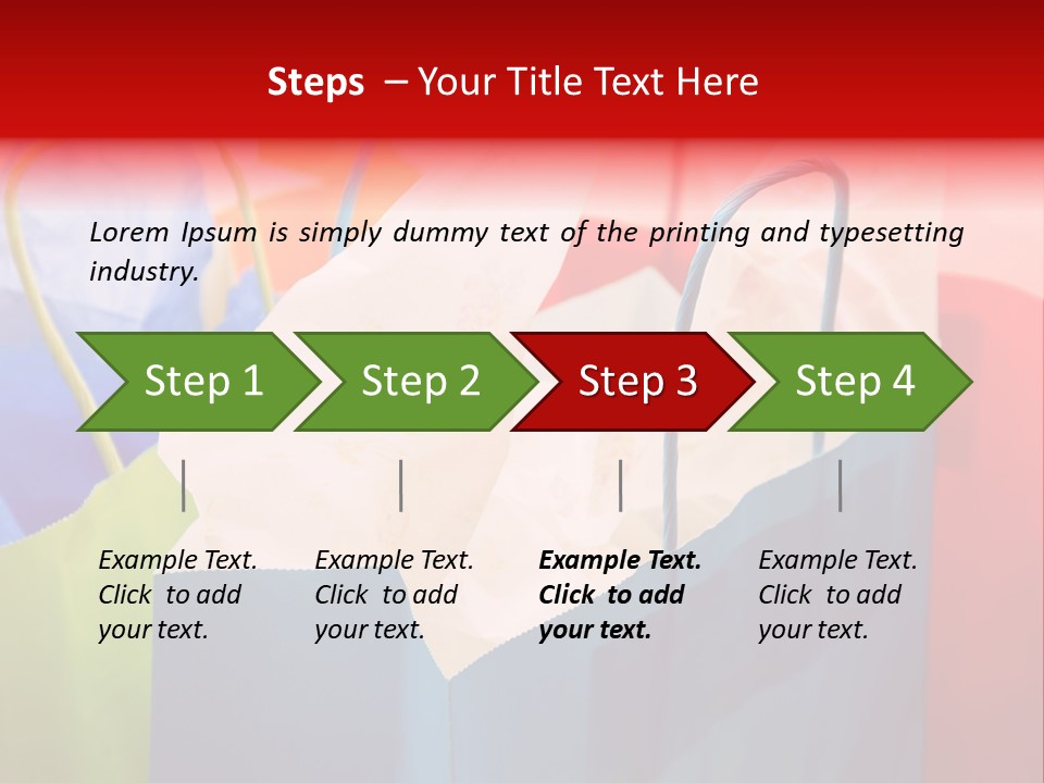 A Shot Of A Bunch Of Colorful Shopping Bags PowerPoint Template