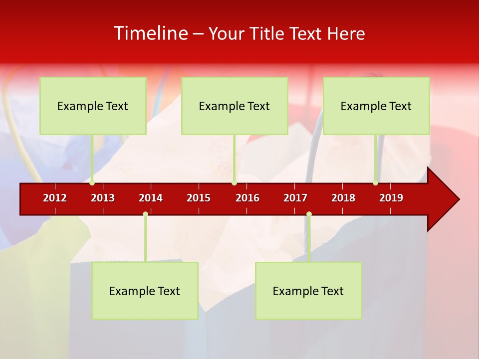 A Shot Of A Bunch Of Colorful Shopping Bags PowerPoint Template