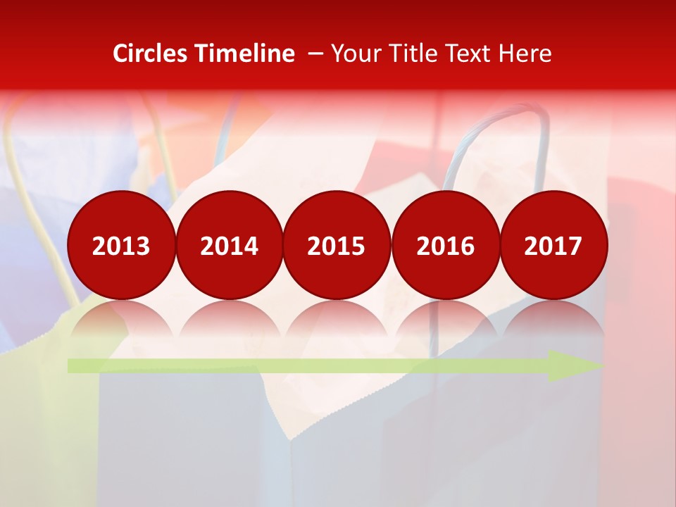 A Shot Of A Bunch Of Colorful Shopping Bags PowerPoint Template