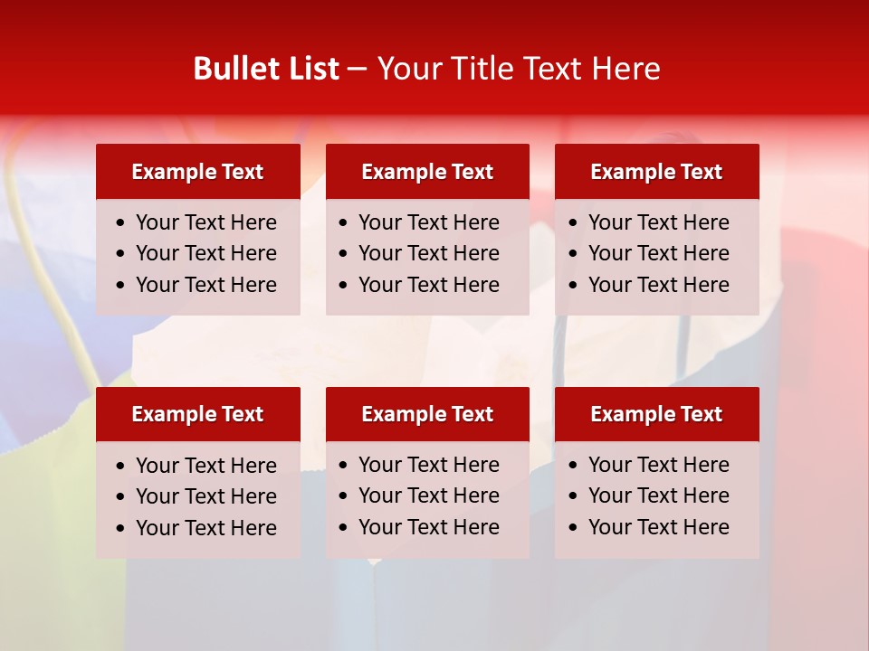 A Shot Of A Bunch Of Colorful Shopping Bags PowerPoint Template