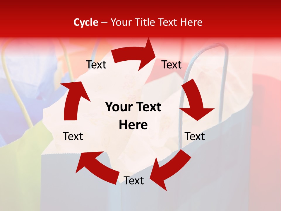 A Shot Of A Bunch Of Colorful Shopping Bags PowerPoint Template