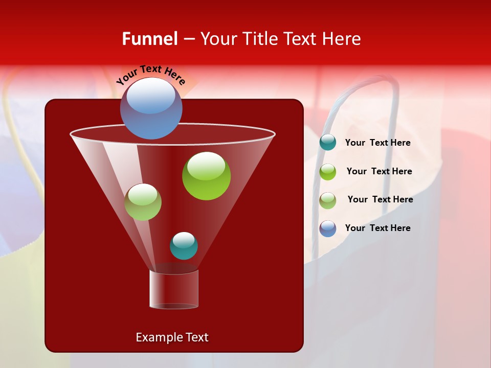 A Shot Of A Bunch Of Colorful Shopping Bags PowerPoint Template