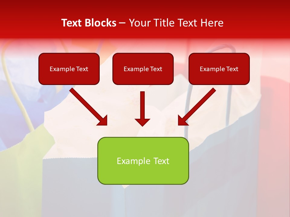 A Shot Of A Bunch Of Colorful Shopping Bags PowerPoint Template