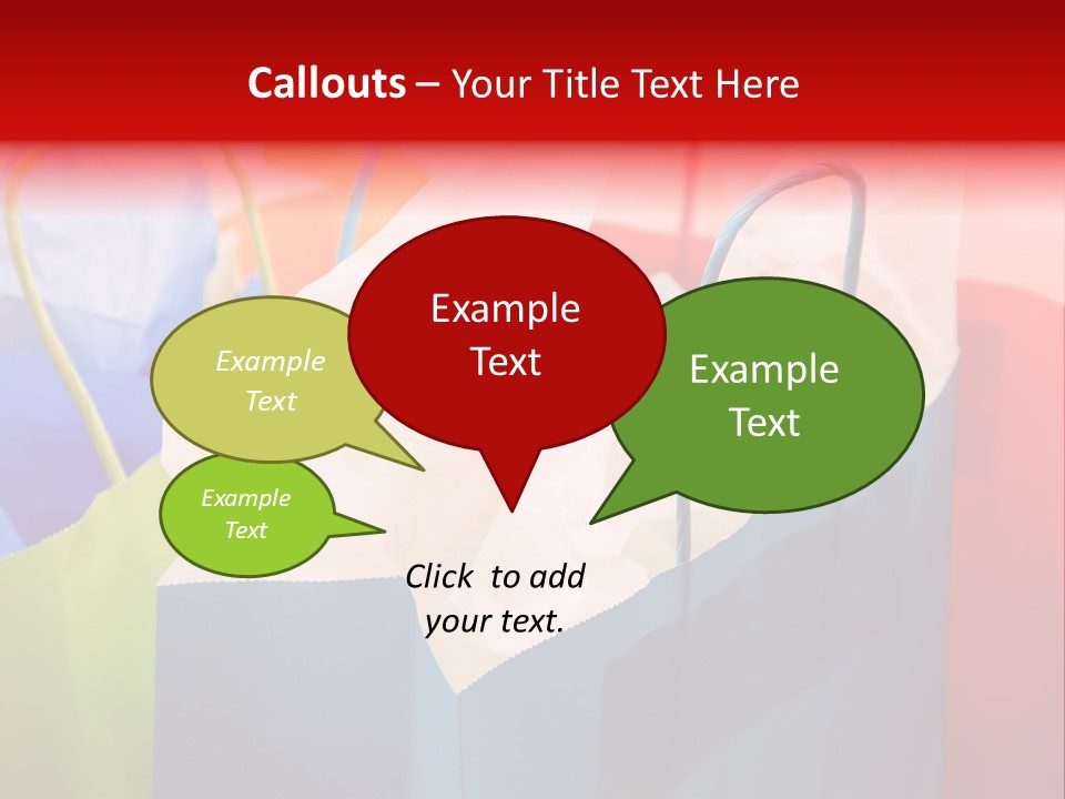 A Shot Of A Bunch Of Colorful Shopping Bags PowerPoint Template