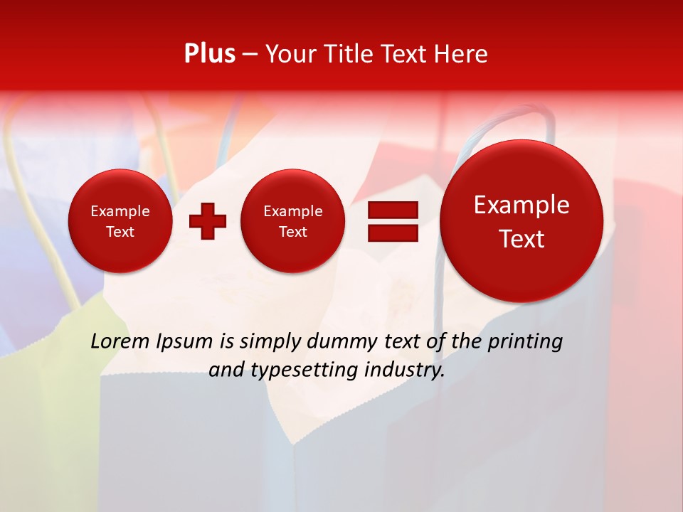 A Shot Of A Bunch Of Colorful Shopping Bags PowerPoint Template