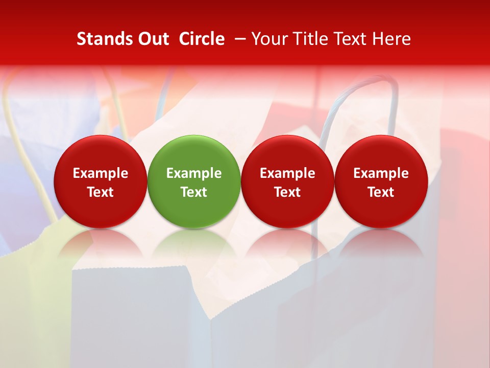 A Shot Of A Bunch Of Colorful Shopping Bags PowerPoint Template