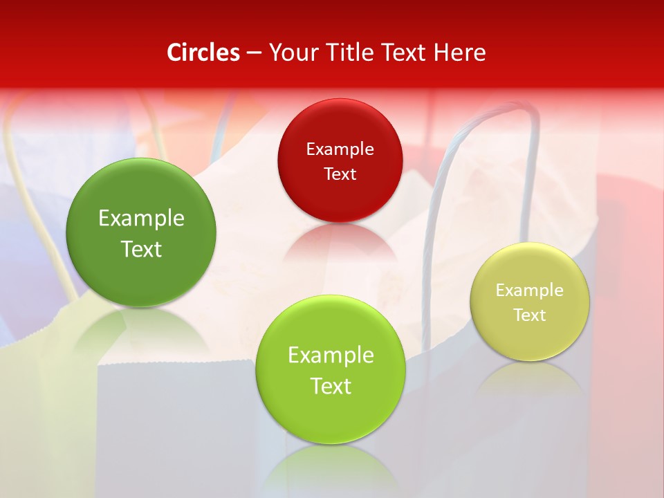 A Shot Of A Bunch Of Colorful Shopping Bags PowerPoint Template