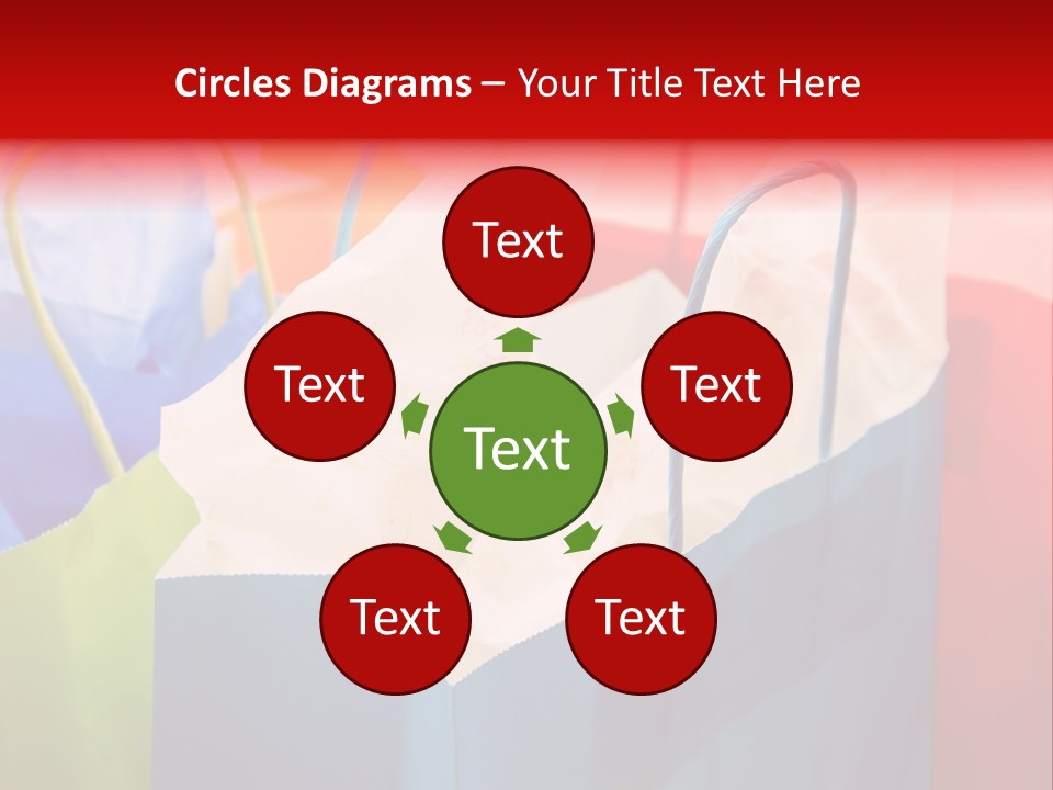 A Shot Of A Bunch Of Colorful Shopping Bags PowerPoint Template