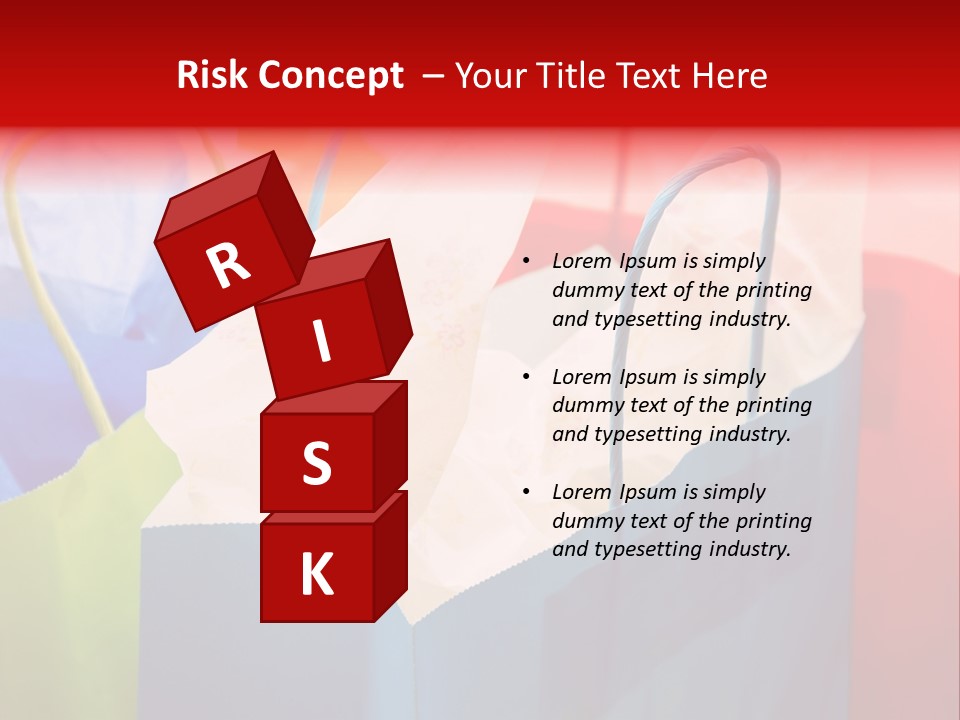 A Shot Of A Bunch Of Colorful Shopping Bags PowerPoint Template